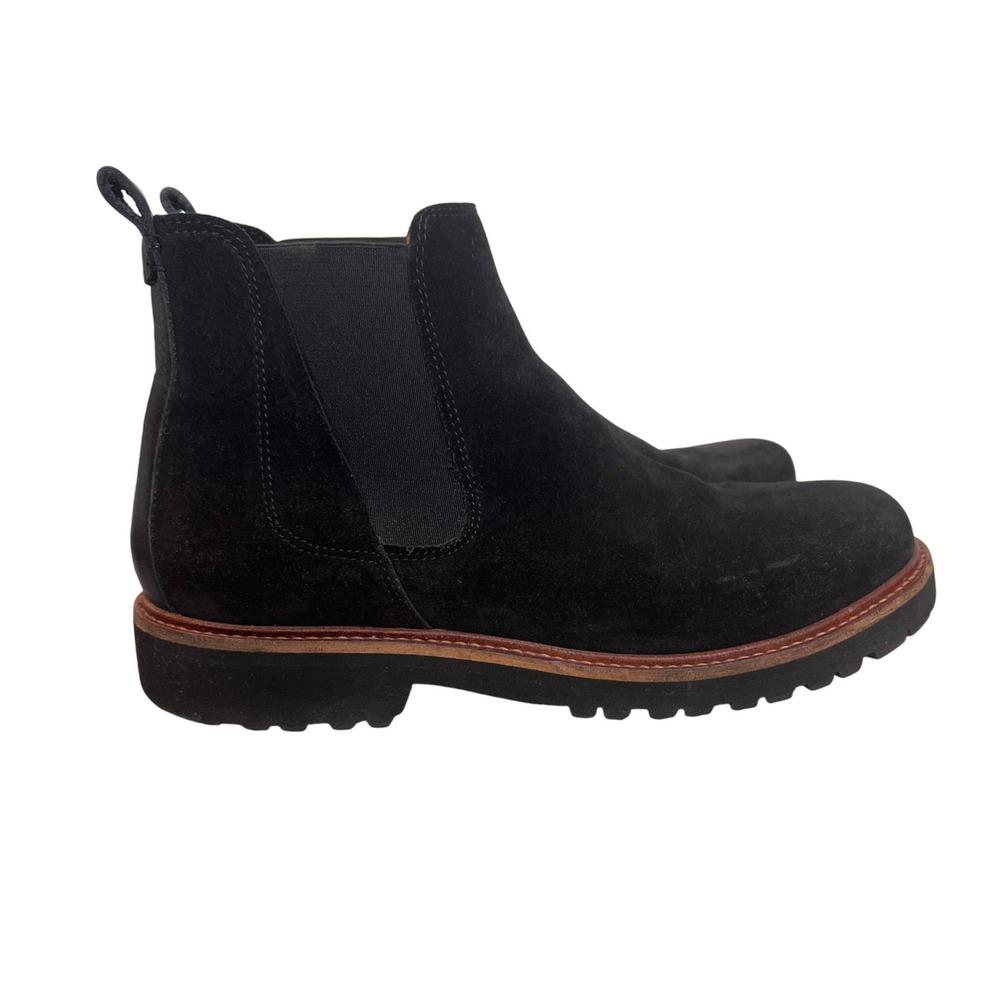 Samuel Hubbard 24 Seven Black Chelsea Boots Womens 7.5 Suede Vibram Lug Sole